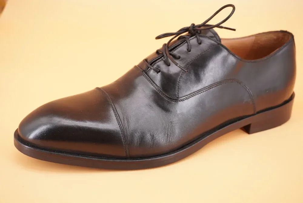 To Boot New York Dover Cap Toe Black Leather Oxfords Size 13 Men Adam Derrick